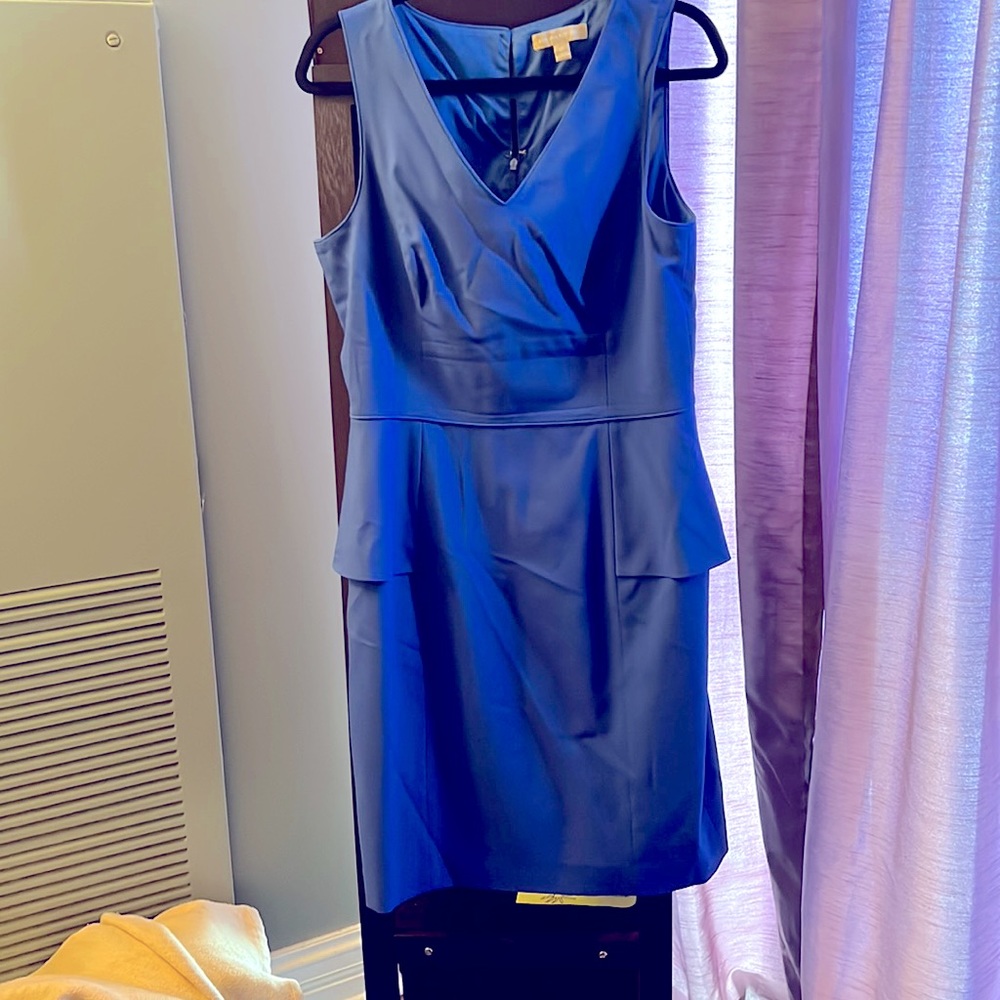 Banana Republic V Neck Blue Dress
